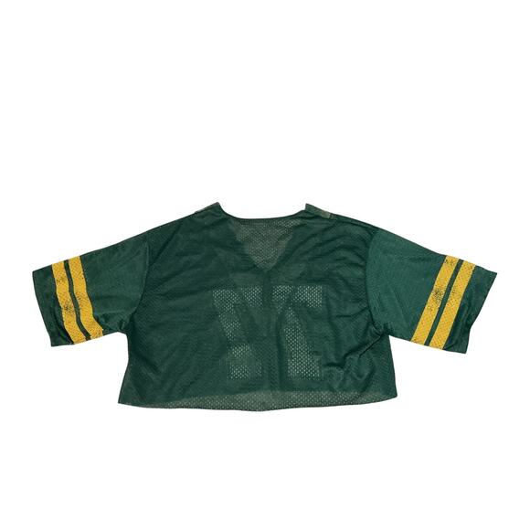 GREENBAY NFL #77 Football Ladies Vintage Look Cropped Mesh LaceV-neck Jersey M - Picture 6 of 9
